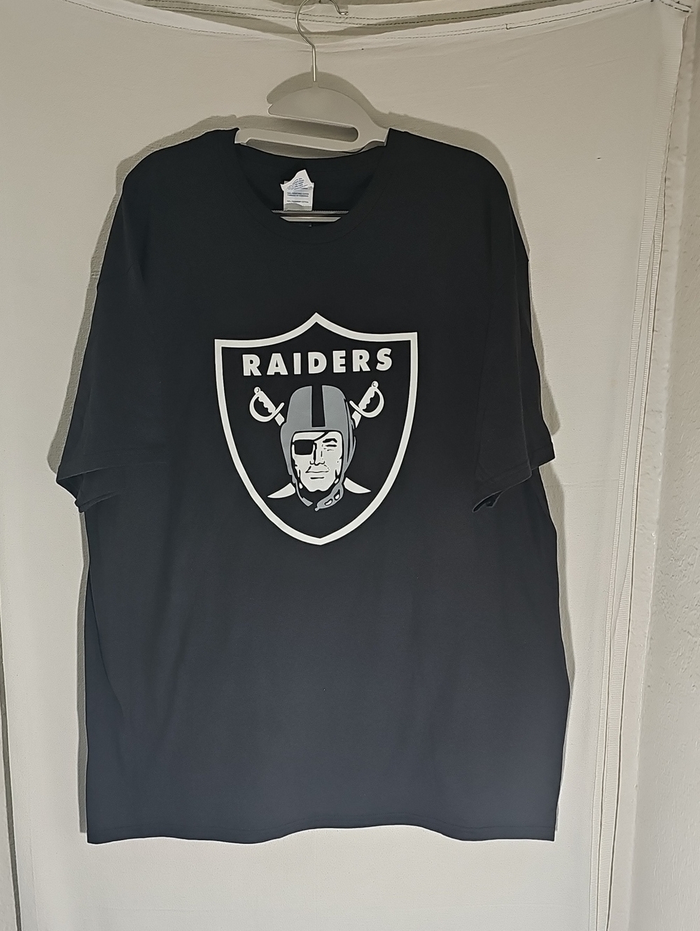 Men's Black Raiders Logo Short Sleeve T-Shirt